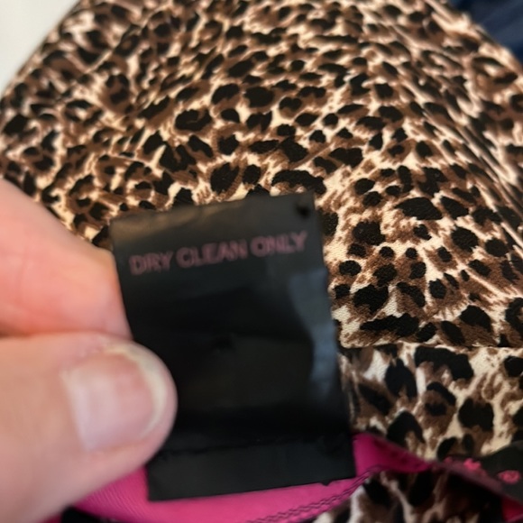 Willi Smith Faux Wrap Leopard Print Skirt - Picture 7 of 7